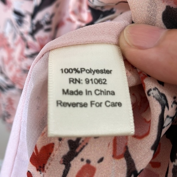 NWT. Standards & Practices 1X Wrap Hi-Low Garden Floral Maxi Chiffon Dress. - Picture 9 of 15